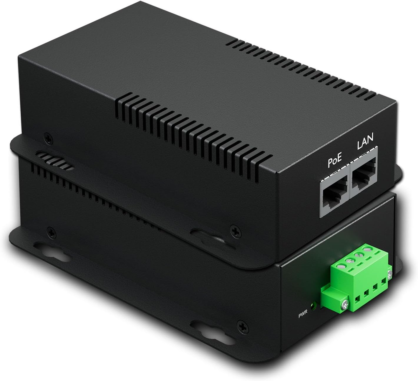 PROCET PoE System Gigabit PoE Splitter, 24V/2.96A, IEEE802.3 af/at/bt Compliant, 10/100/1000Mbps, High Power Communication Station /Wireless APs /Network Cameras, PT-PD208GBH-24