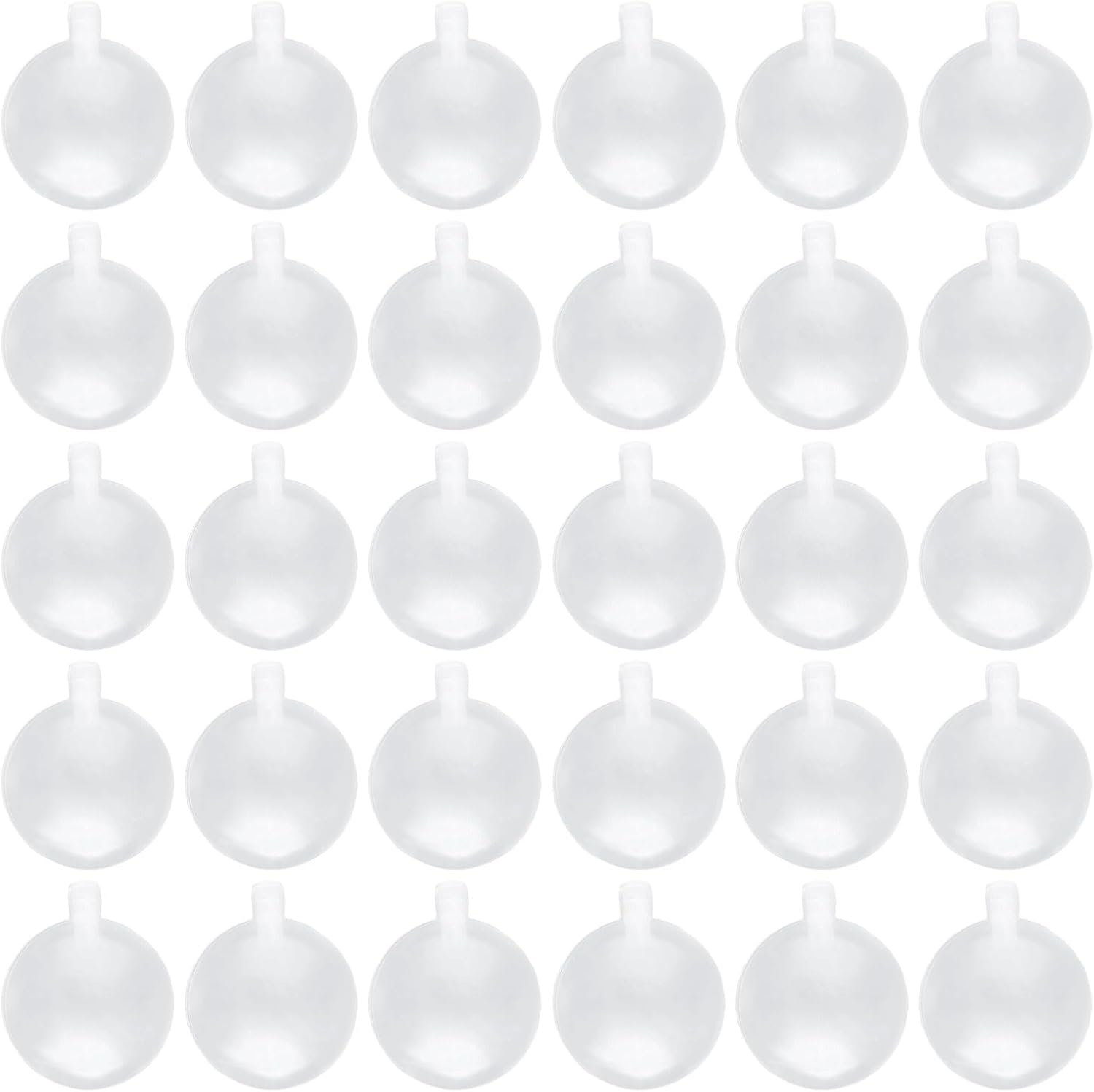 EUPSIIU 30 Pcs Squeakers, 30mm Noise Maker Replacement, Pet Baby Toys, Squeakers Toy Fit Repair, Rattle Balls Squeaky Whistles for Sewing Insert (Clear)