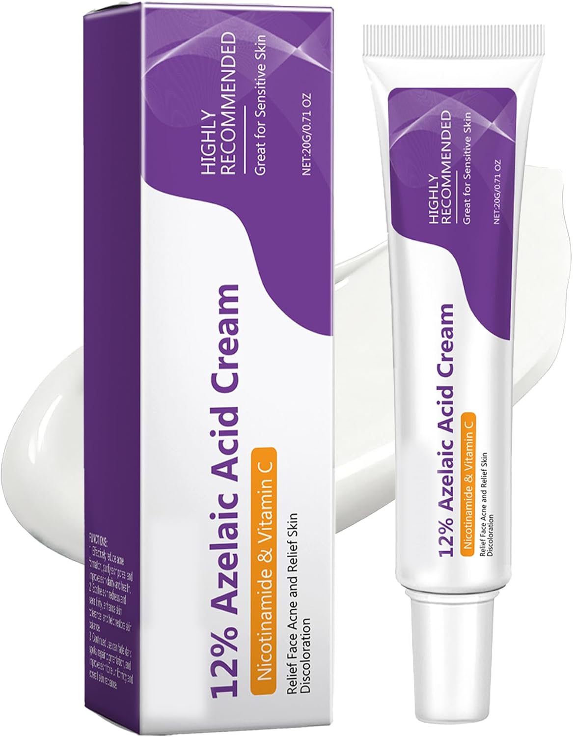 12% Azelaic Acid Cream 20g, Gentle and Effective for all Skin Types