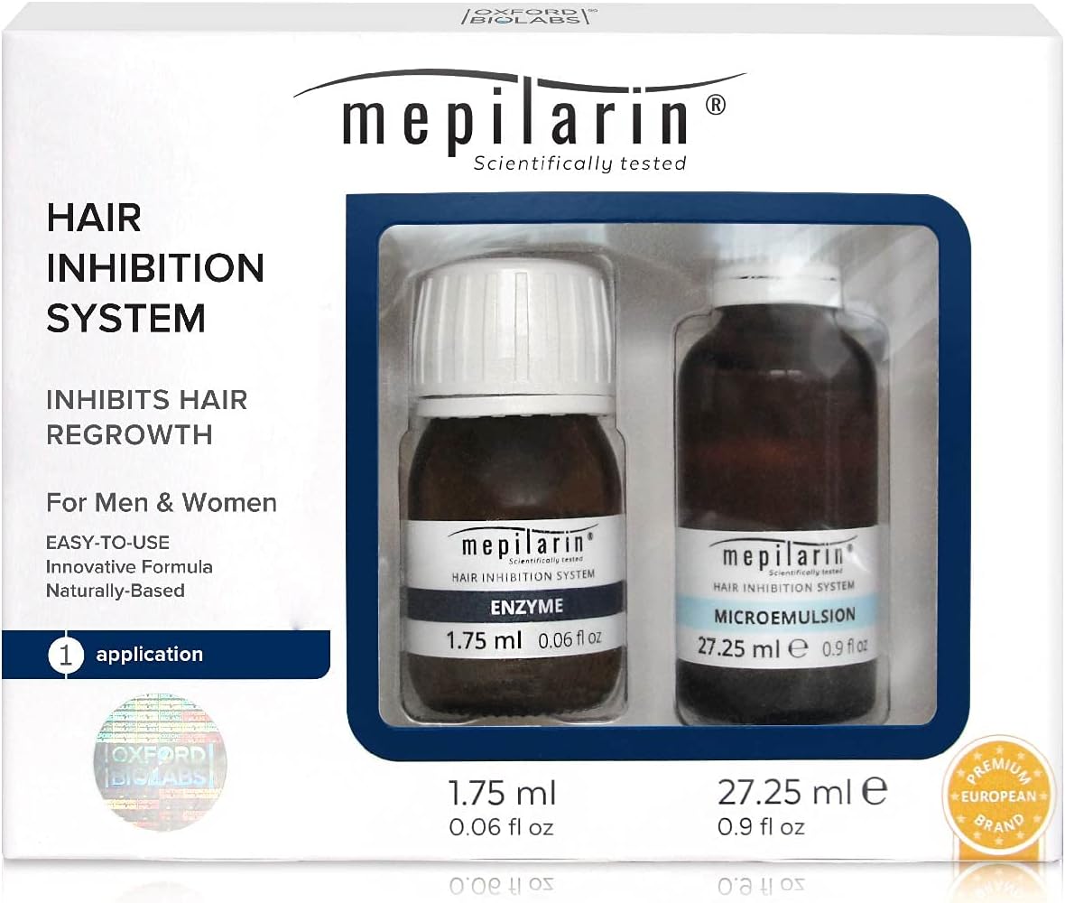Mepilarin Hair Inhibition System - Hair inhibitor - Non-Irritating Hair Removal Lotion - painless hair removal after epilation, waxing - Nourishes the skin – For any skin and hair type