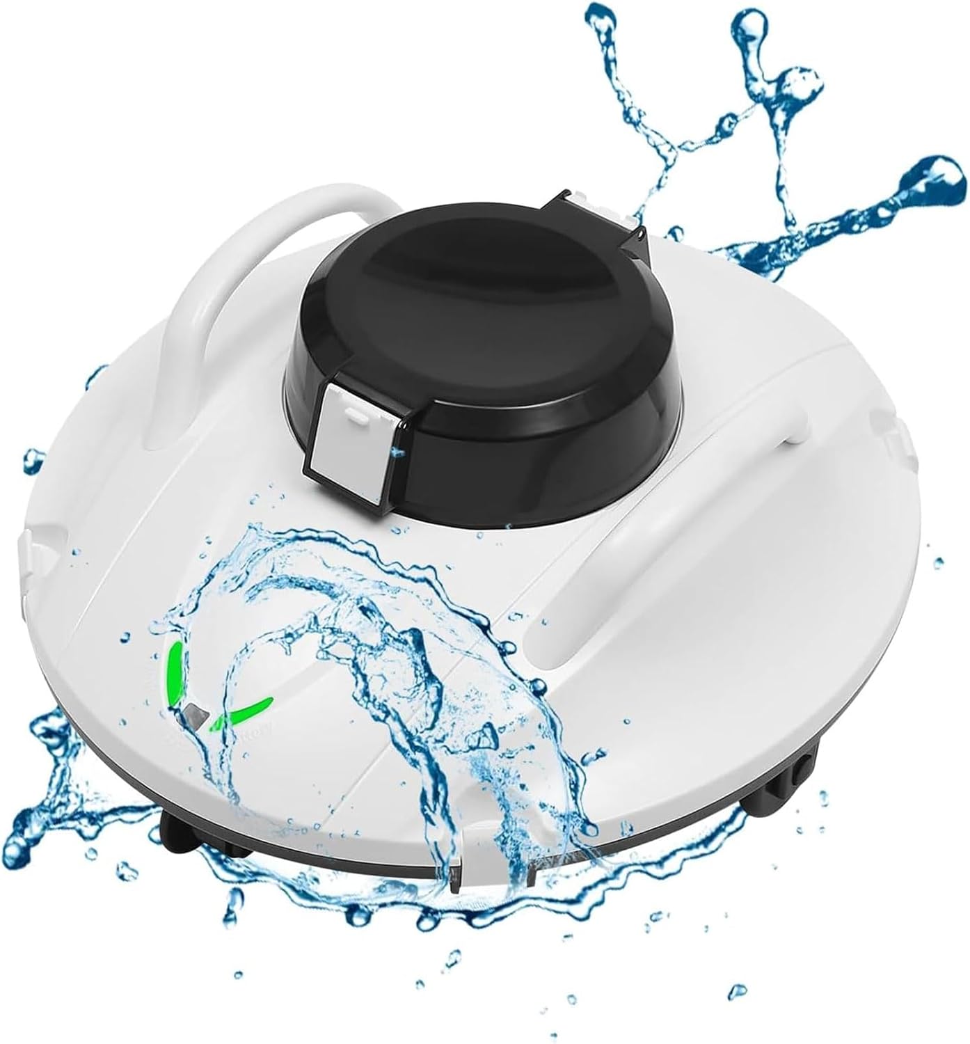 GHRERTX Cordless Robotic Pool Vacuum Cleaner,Pool Vacuum with Self-Parking,120Mins Runtime,Auto-Reserve 23° Climbing - Ideal for Above Ground Pool Under 8.2FT Depth & 861Sq.Ft Area