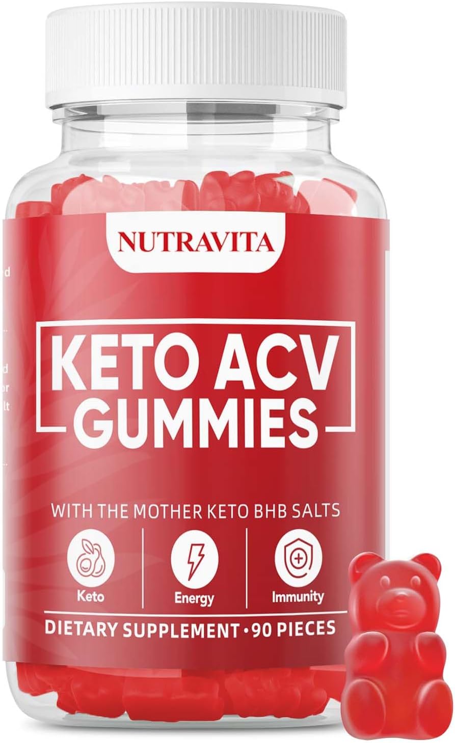 90 Ct Keto Acv Gummies for Advanced Weight L0ss & Belly Fat Burn - Pro Active Super Apple Cider Vinegar Gummies - Rapid Fat Burner Diet Supplement for Women Men - Sugar Free & Gluten Free (1000MG)