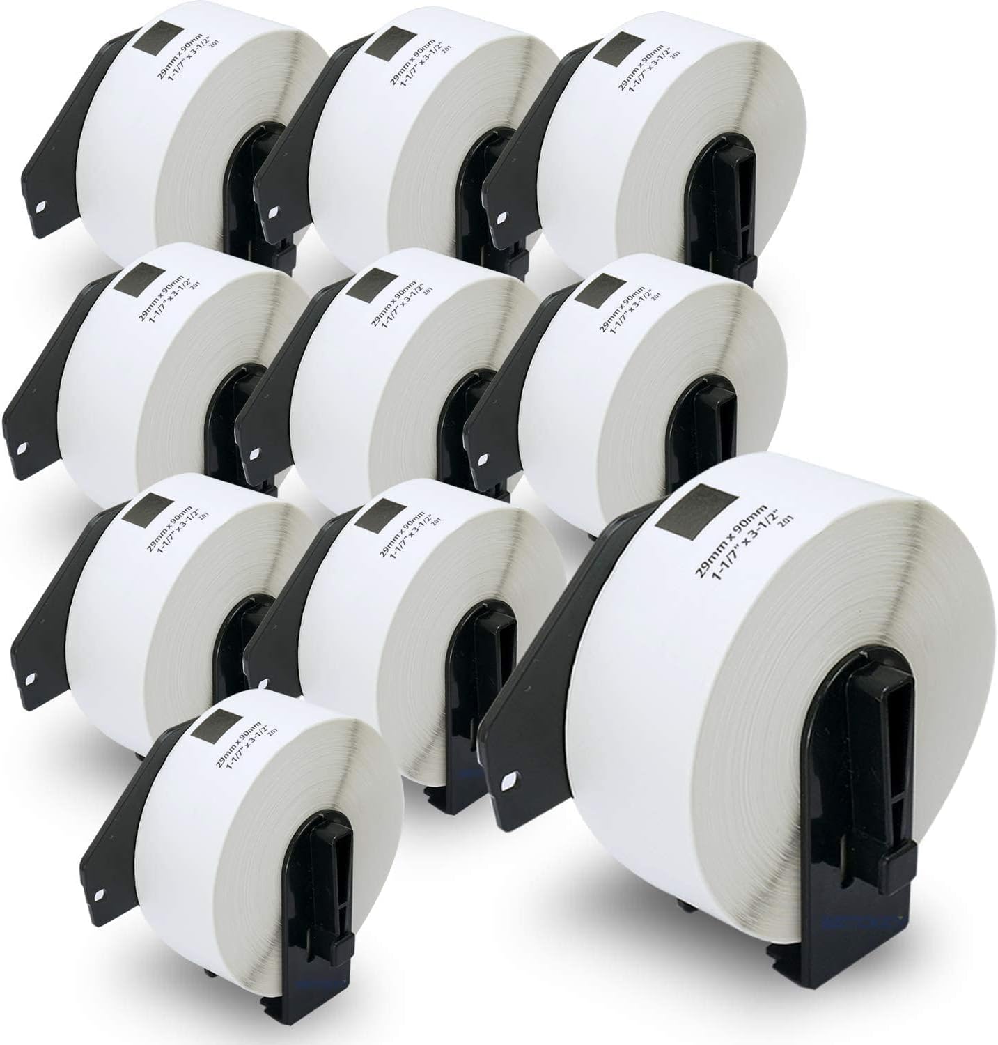 BETCKEY - Compatible Address Labels Replacement for Brother DK-1201 (1.1 in x 3.5 in), Use with Brother QL Label Printers [10 Rolls/4000 Labels]