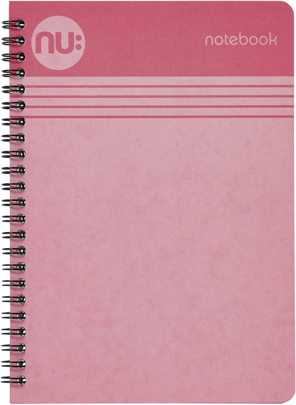 NU: Notebooks - Cloud Pastels Range - A5 Pink Notebook - Wirebound Notebook - 110 Pages