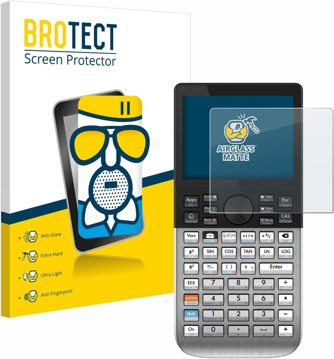 brotect Anti-Glare Glass Screen Protector Matte compatible with HP Prime - Anti-Scratch 9H Protection Film