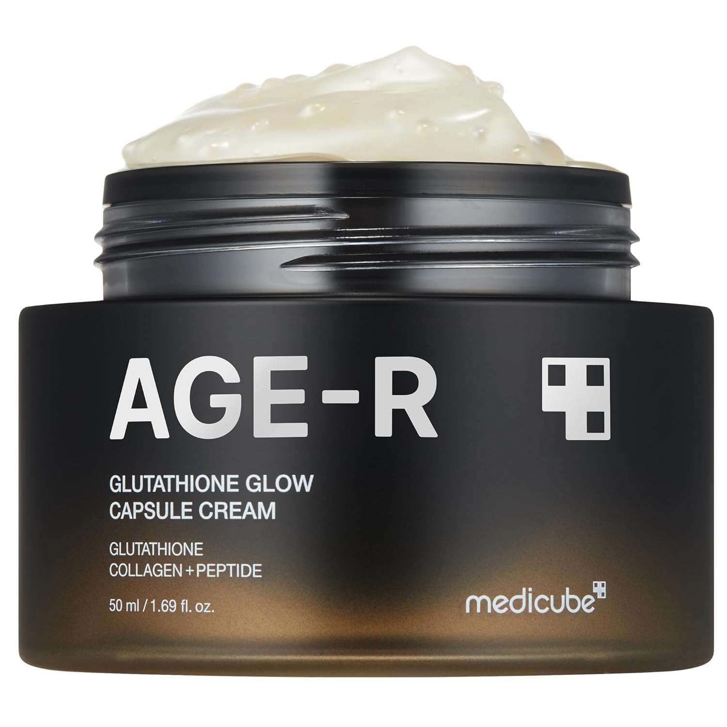 Medicube AGE-R Glutathione Glow Capsule Facial Cream - Instant Lifting Moisturizer - Collagen Peptide For Hydrating Glow - Improve Blemishes, Uneven Skin Tone - Korean Skin Care 1.69 fl.oz