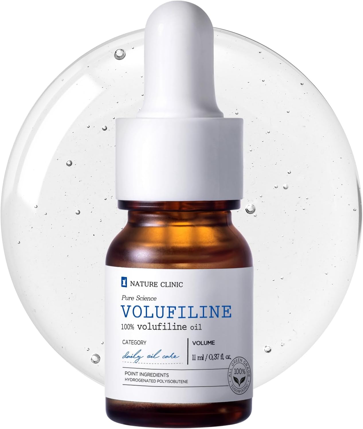 TOSOWOONG Volufiline Serum, 100% France Sederma Volufiline Concentrate for Plumping, Skin firming, Boost and Glass skin, glow Skincare for Face, lip and body, 11ml 0.37 fl. oz.