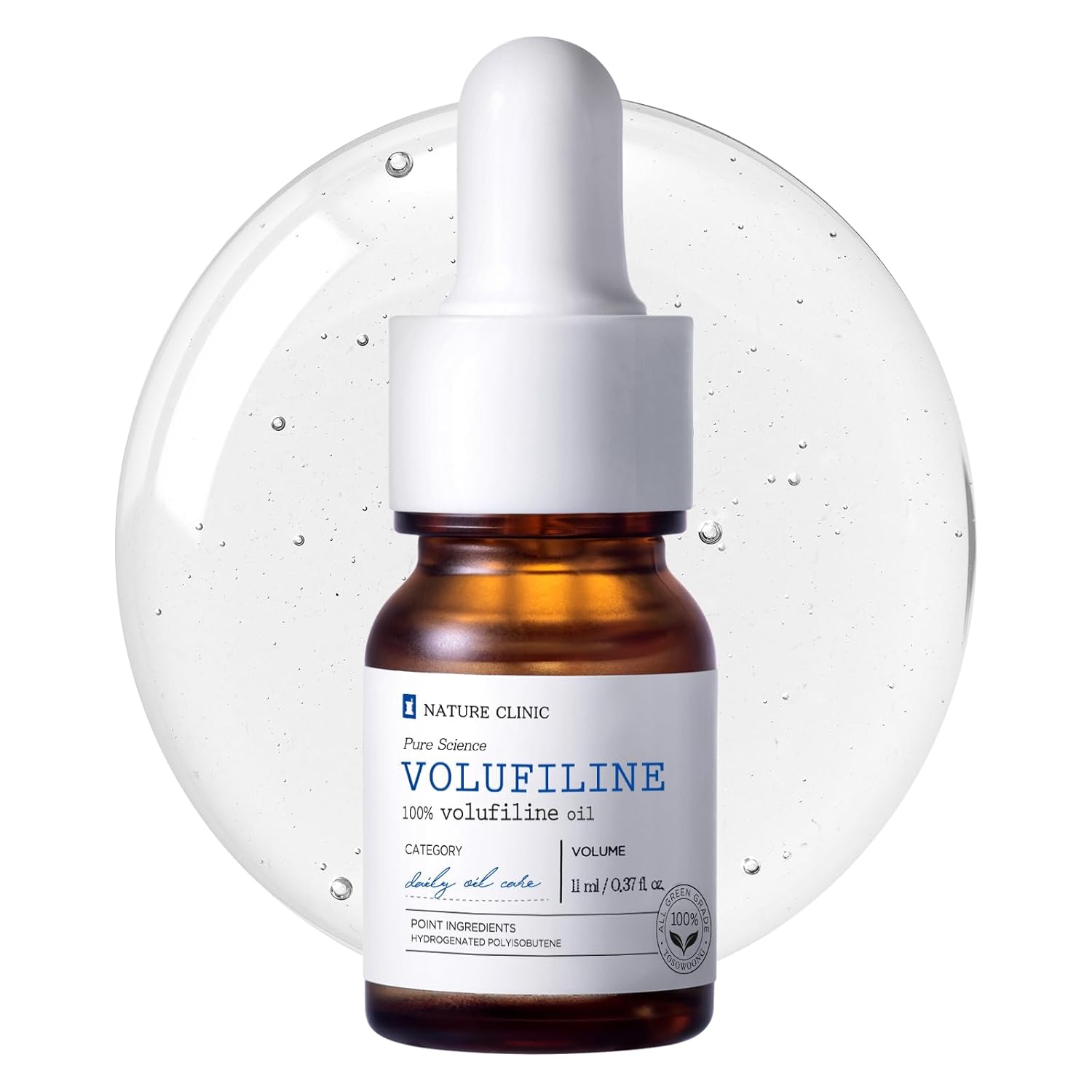 Volufiline Serum, 100% France Sederma Volufiline Concentrate for Plumping, Skin firming, Boost and Glass skin, glow Skincare for Face, lip and body, 11ml 0.37 fl. oz.