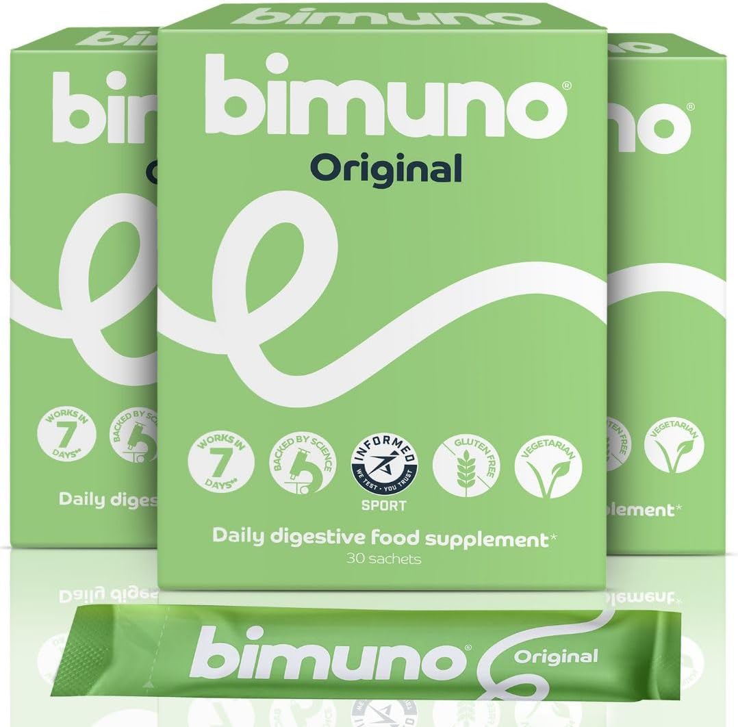 BIMUNO Daily Prebiotic Fibre Supplement – Supports Gut Health with Soluble GOS | Tasteless Powder for Digestive Balance | Vegetarian, Halal | 3-Month Pack