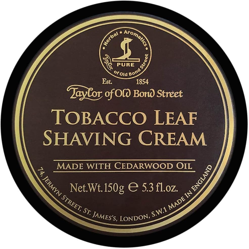 Taylor of Old Bond Street Tobacco Leaf Shaving Cream Bowl 150g