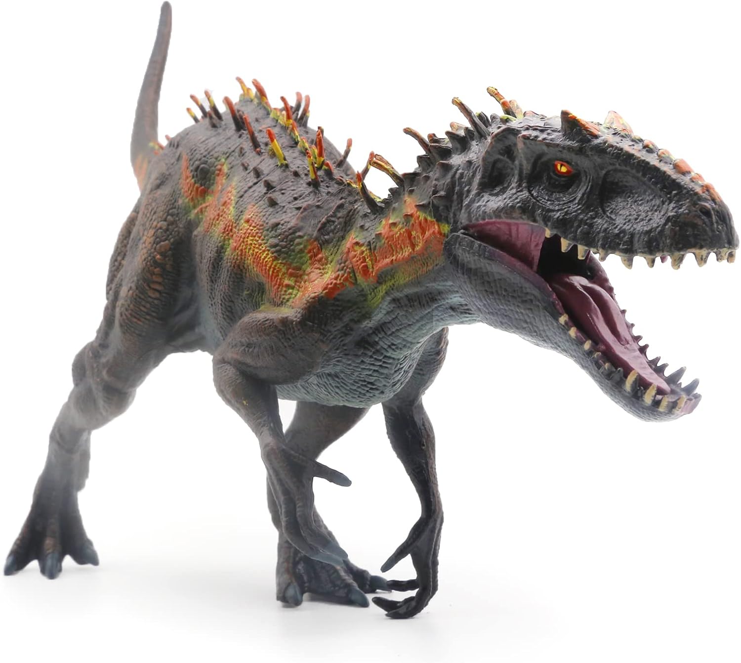 SIENON Large Dinosaur Toy Tyrannosaurs Rex 34CM, Realistic Jurassic Dinosaur Toy Figure, Plastic Hand-Painted D-Rex Model Educational Dino Playset for Kids Party Cake Decorations