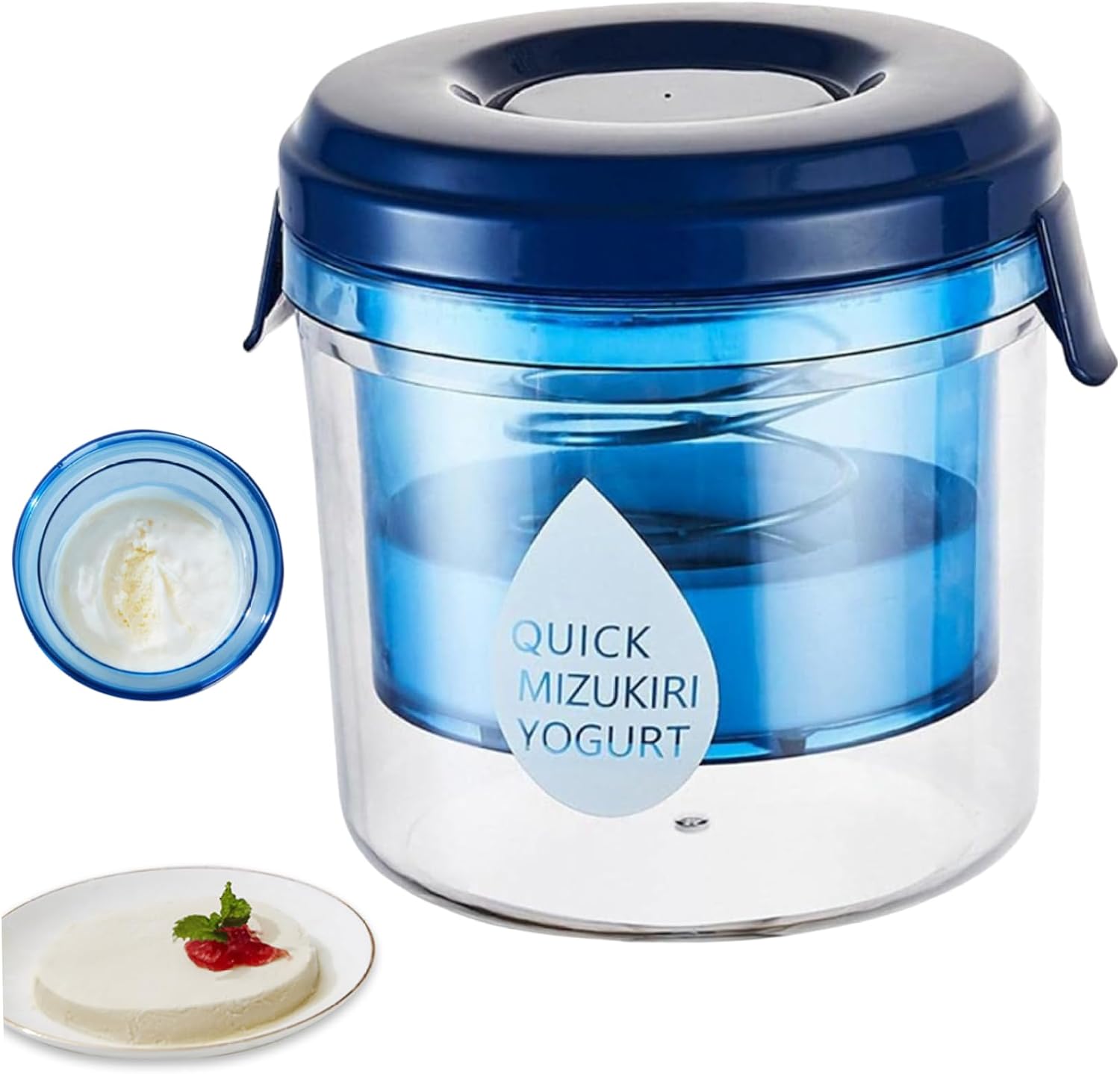 Yogurt Makers Greek Yogurt Maker with Fine Mesh Press Type Reusable Washable Yogurt Strainer Soybean Milk Cheese Yogurt Filter for Home Kitchen