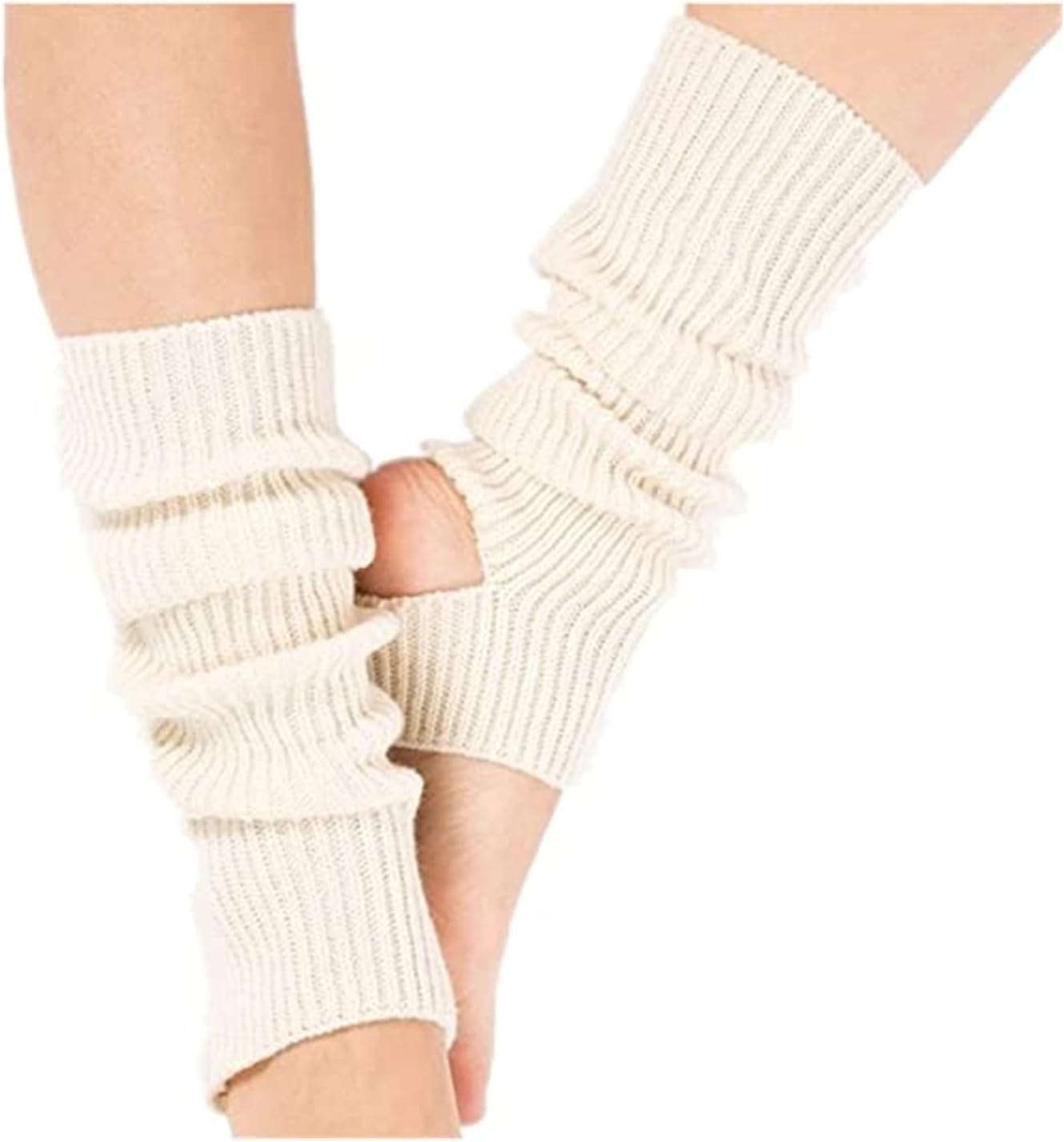 Leg Warmers for Women, Knitted Long Woman Yoga Socks Sport Leg Warmers Gym Fitness Dancing Female Girls Daily Wear Exercising Keep Warm Latin Dance