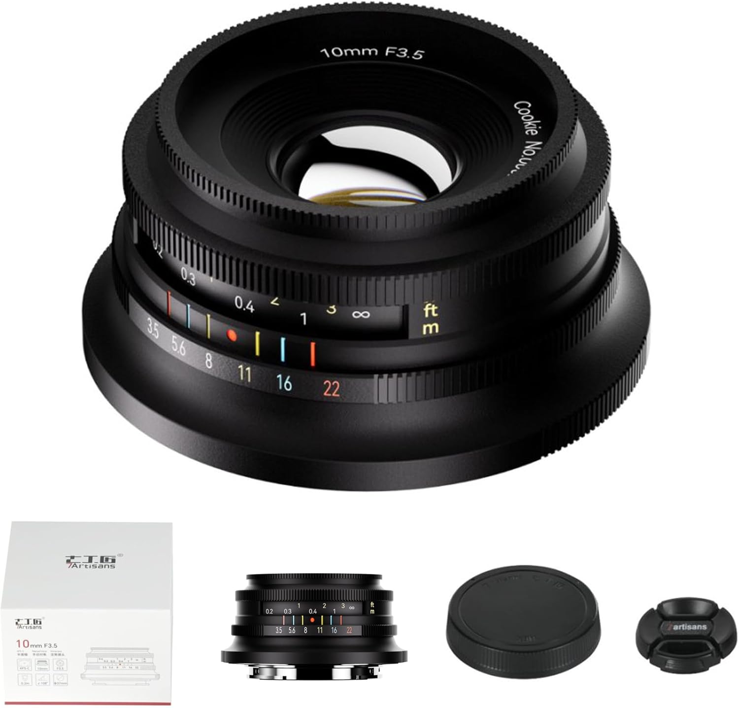 7artisans 10mm F3.5 Ultra Wide Angle APS-C Mirrorless Cameras Lens for Sony E-Mount,Great for Vlogging & Selfies,Compact & Lightweight,for Video,Travel