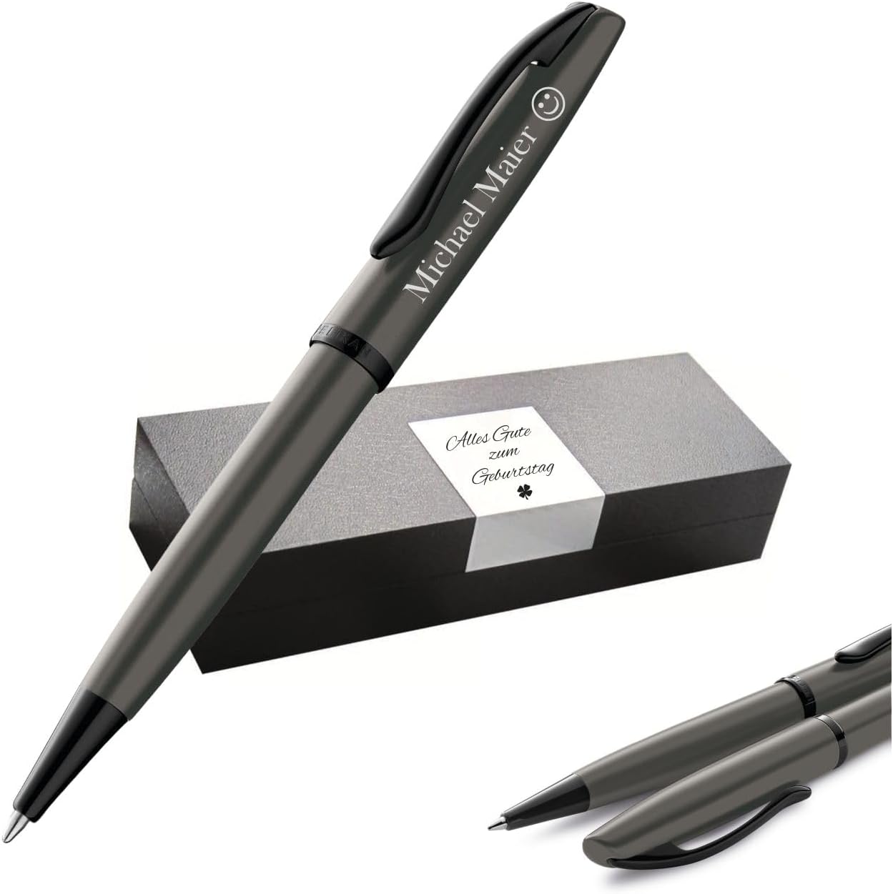 Pelikan Jazz Noble Elegance K36 Ballpoint Pen with Engraving Gift - Unique Pens with Name - Personalised Gifts - Ballpoint Pen Personalised (Stone)