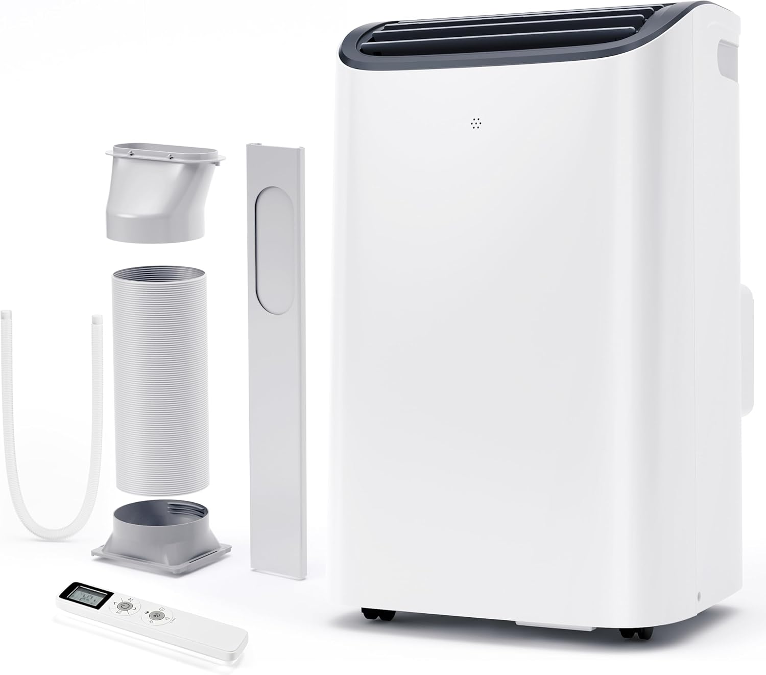 14000 BTU Portable Air Conditioners Cools up to 700 Sq.ft, Auto-Evaporation Quiet AC Unit with Smart Sleep Mode, 24H Timer, 4-in-1 Air Cooler with Remote for Family, Bedroom