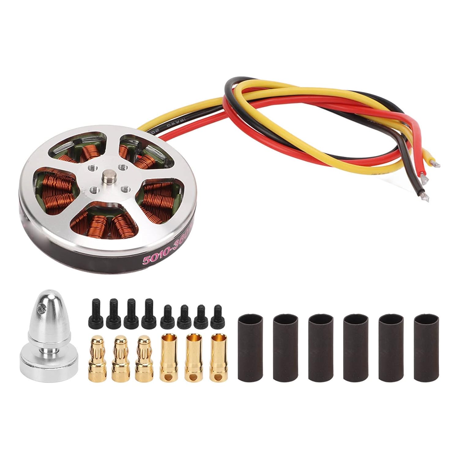 Mtlavishness 5010 360KV Brushless Motors High Torsion RC Drone Brushless Motor Ideal for Multirotor Quadcopter Drone and RC Multi Axes Aircraft With Aluminium Alloy Housing Copper