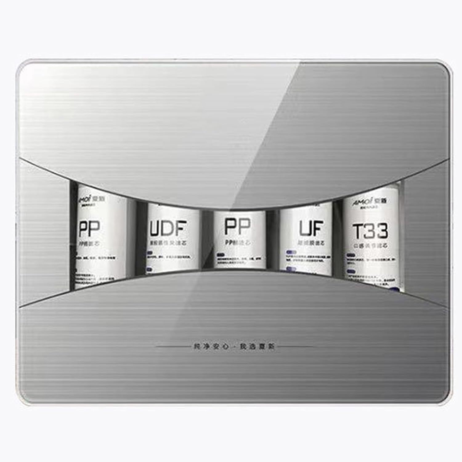 RUYICZB Reverse Osmosis System Countertop Water Filter, 5 Stage Purification, Counter RO Filtration Purified Tap Water, Water Filtration System under Sink High Capacity, Easy Installation