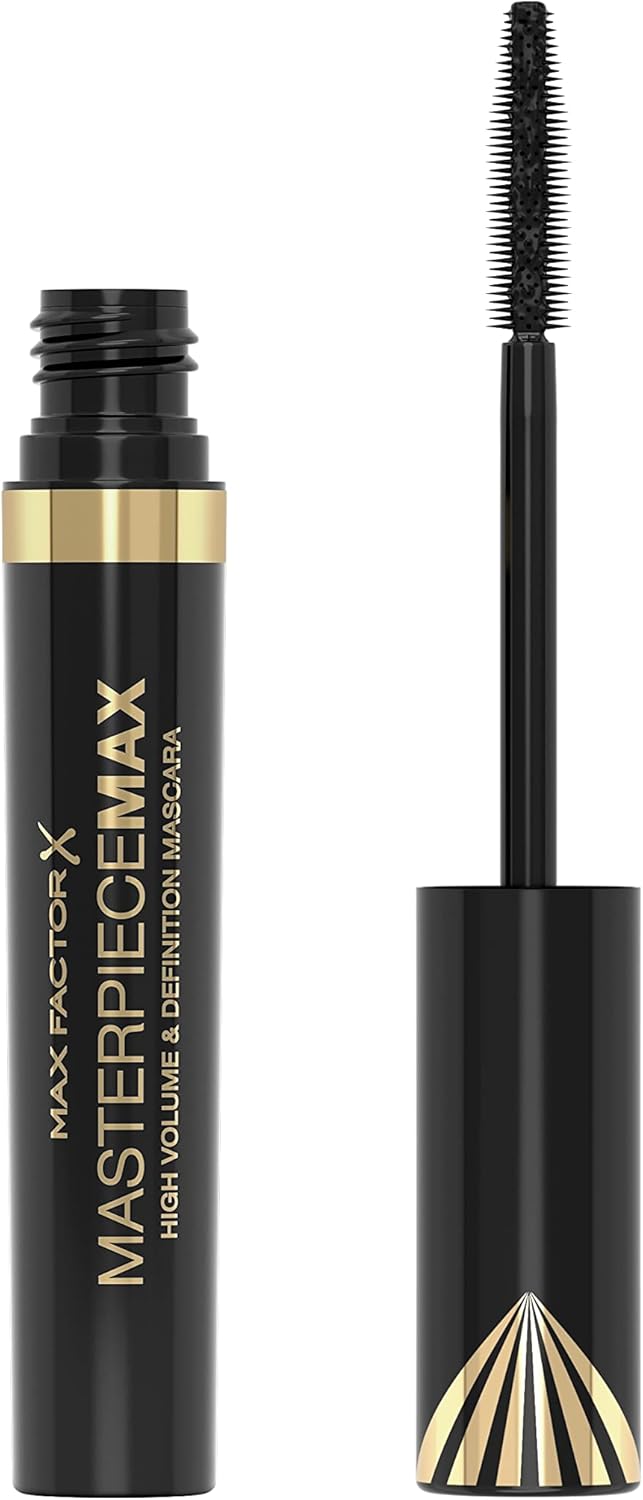 Max Factor Masterpiece Black Black Mascara Defining and Volumising Liquid Eye Cosmetic Brush X1 X1 Max Standard Female Eyelash 1 Mu