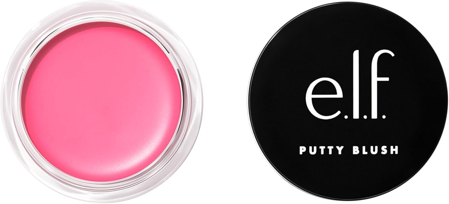 e.l.f. Putty Blush, Creamy & Ultra Pigmented Formula, Argan Oil & Vitamin E, Bora Bora, 0.35 oz/10 g
