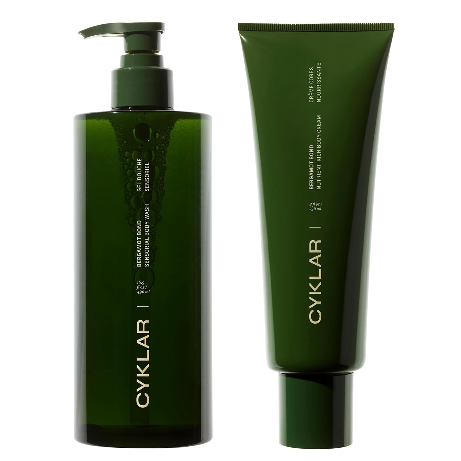 Nutrient Rich Body Cream + Sensorial Body Wash - Bundle- Bergamot Bond Fragrance