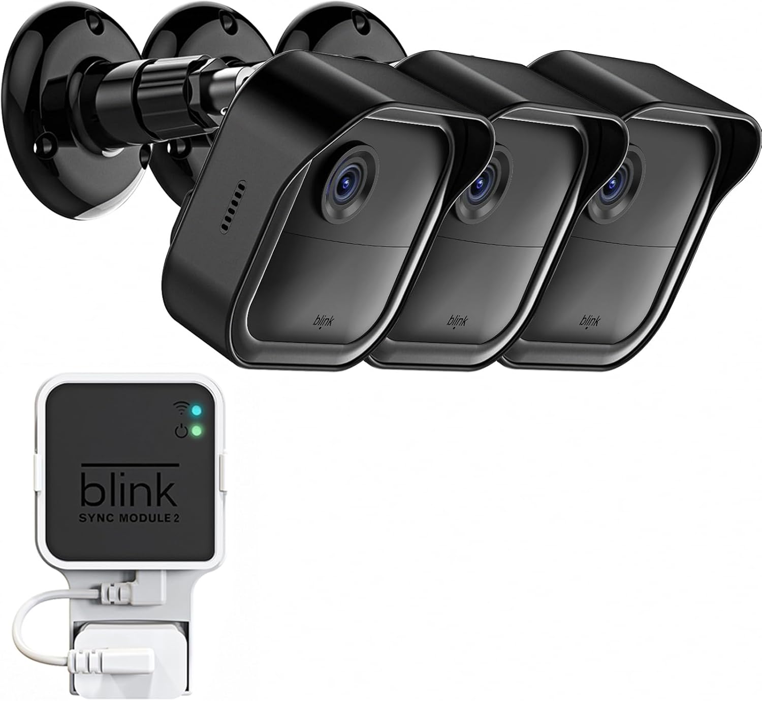 All-New Blink Outdoor Camera Surveillance Mount, 3 Pack Weatherproof Protective Housing and 360 Degree Adjustable Mount for Blink Outdoor 4th & 3rd Gen Cam,Black (Camera is Not Included)