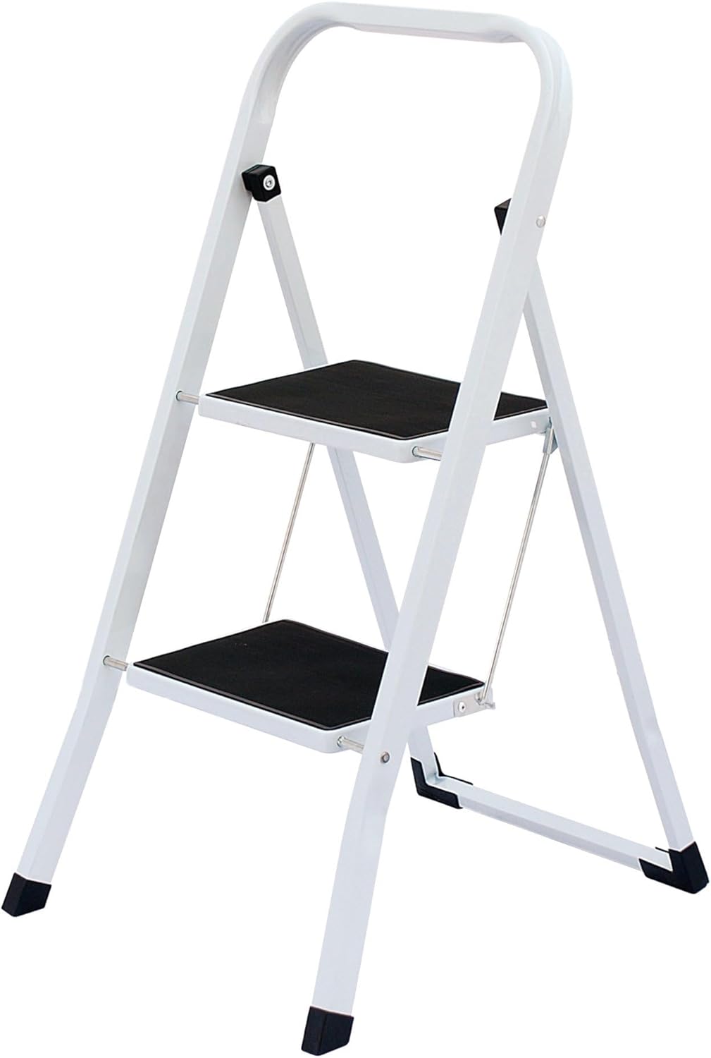 Oypla Foldable 2 Step Ladder Stepladder Non Slip Tread Safety Steel