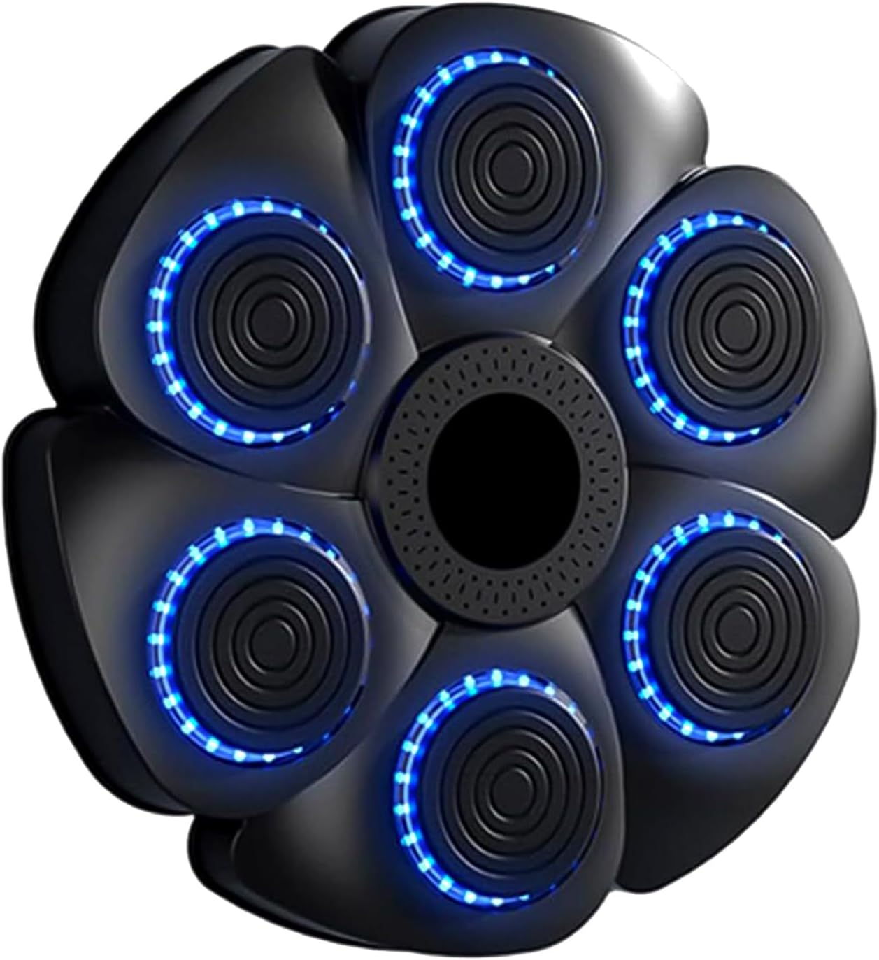 Active 100 Music Boxing Machine with Cool Lights, Bluetooth Connection, USB Charging, Wall-Mounted Boxing Machine with Boxing Pads for Safe Exercise, Ideal for Adults & Children