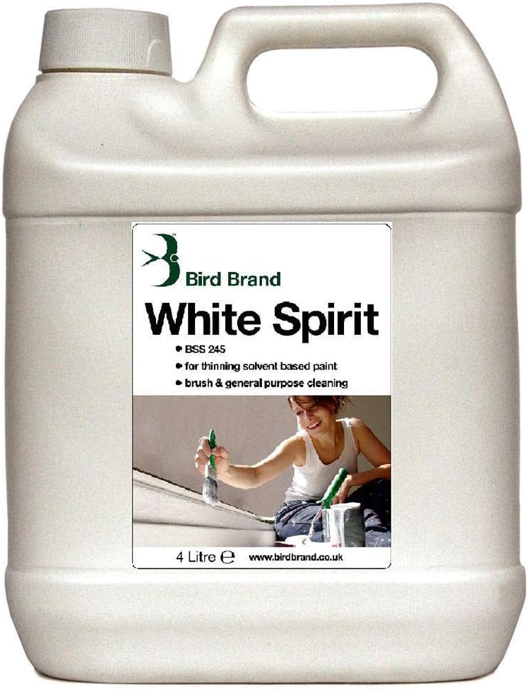 4 Litre White Spirit Stain Remover & Cleaning Agent Thinner Painting Paint Brush & General Cleaning Purpose