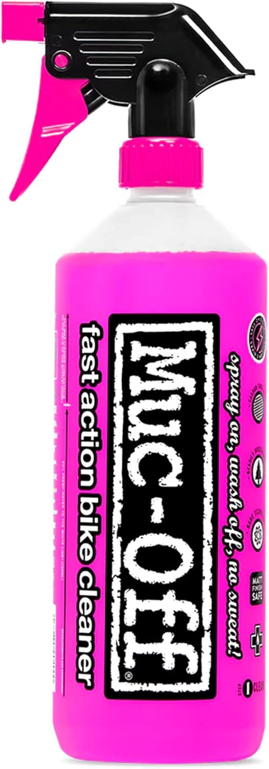 Muc-Off Nano Tech Bike Cleaner 1L | Biodegradable Formula, Safe on Carbon Fibre and All Surfaces | Breaks Down Dirt on a Molecular Level (33.8 Fl Oz (Pack of 1))