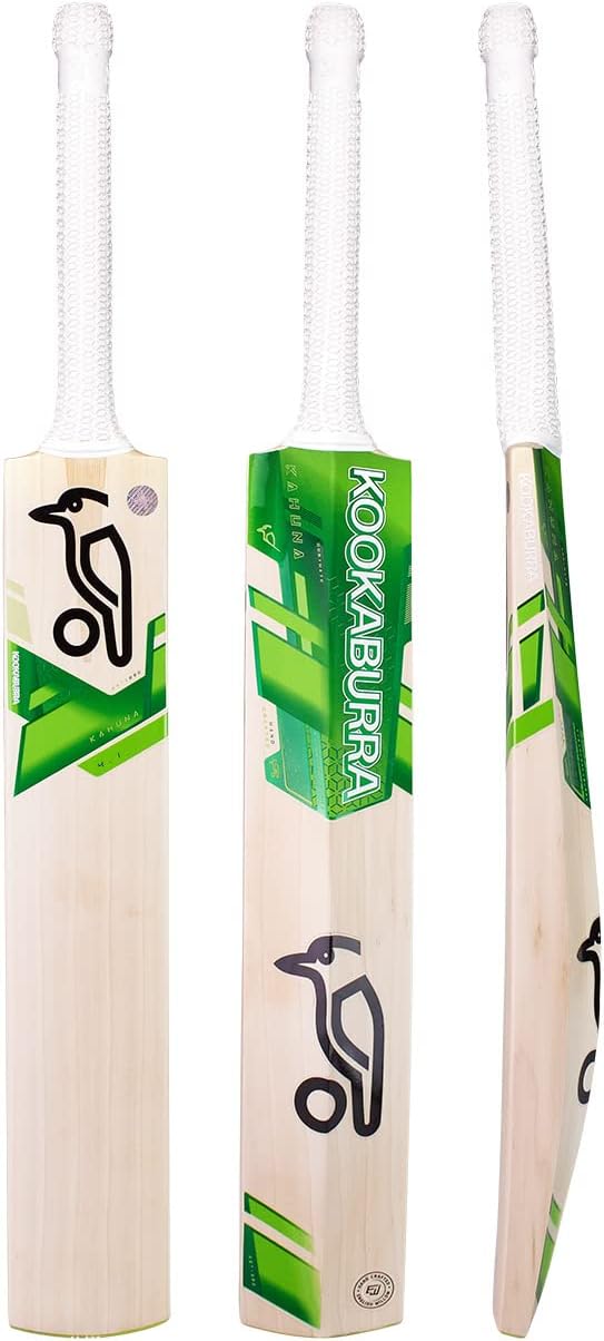 Kookaburra Kahuna 4.1 English Willow Cricket Bat, Lime, Short Handle