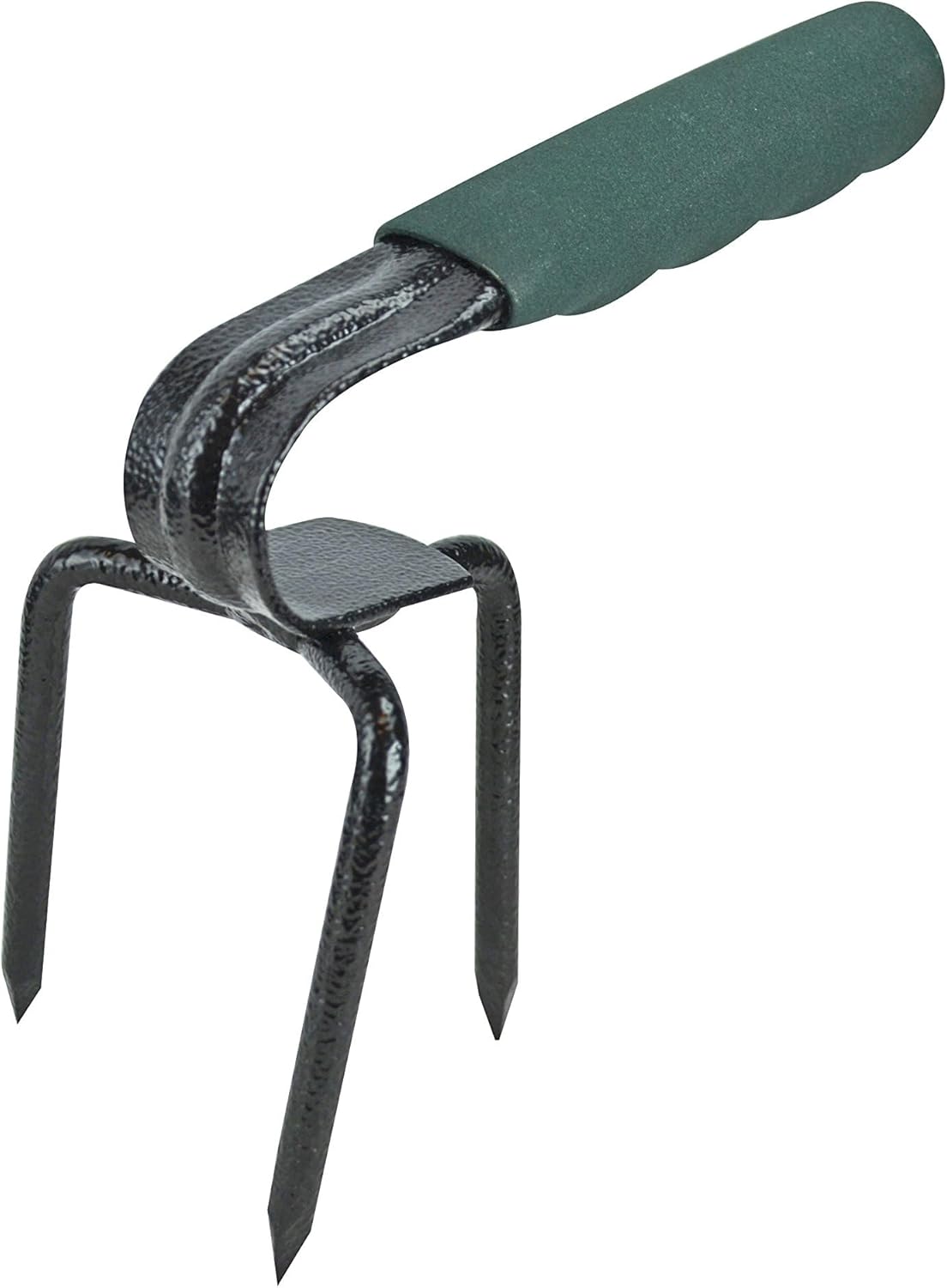 Faithfull Essentials Mini-Prong Hand Cultivator, Carbon Steel Garden Claw for Breaking Up Soil in Pots, Flower Beds & Vegetable Patches