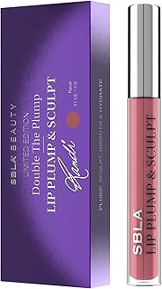 SBLA Beauty - Double The Plump - Lip Plump & Sculpt 11 Fl Oz / 325ml - Lip Plumper - Fuller & Firmer Lips, With Hyaluronic Acids & Peptides - Instantly Plumps, Enhances Hydrates, Reduces Fine Lines