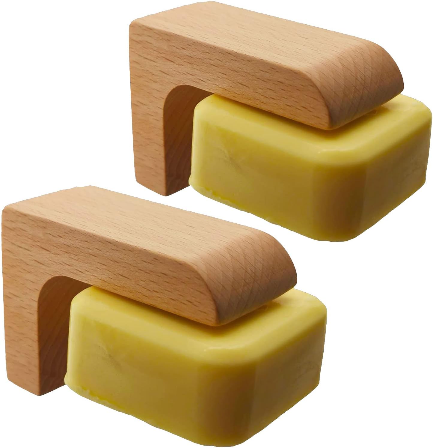 (2sets) Wood Magnetic Bar Soap Holder for Shower Wall,Magnet Air Dry Soap Saver Self Draining, Eco-Friendly Wooden Soap Dish for Soaps & Beard Shampoo Bars