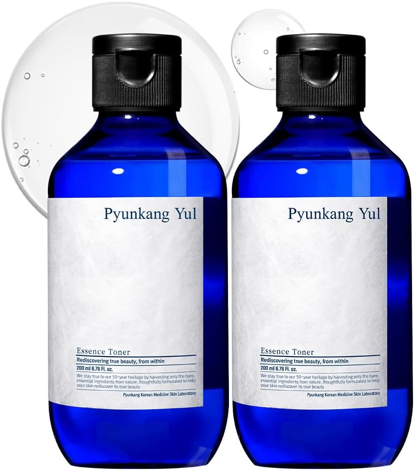 Pyunkang Yul Facial Essence Toner Bundle - Face Moisturizer Skin Care Korean Toner for Dry and Combination Skin Types, Astringent for Face 200ml (Pack of 2)