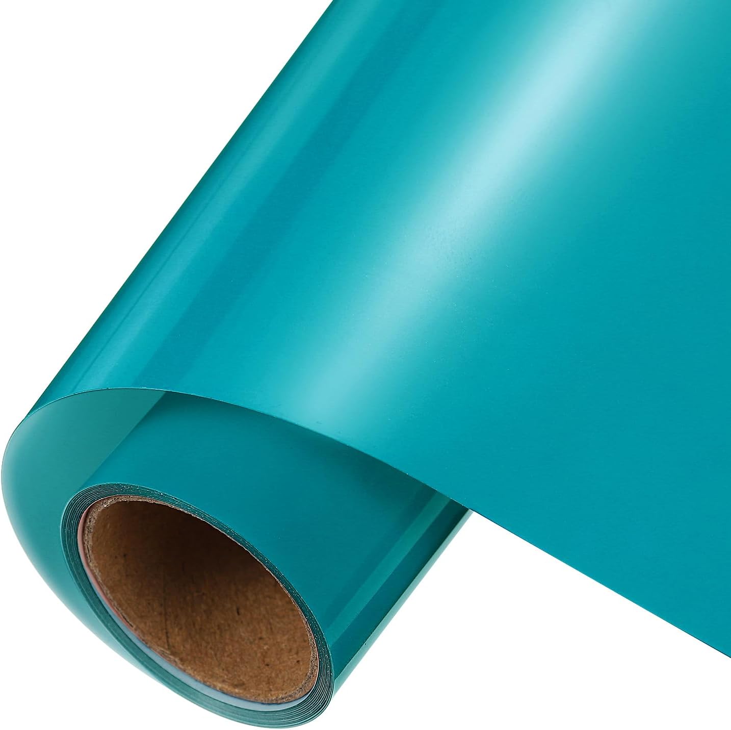 sourcing map Light Blue Heat Transfer Vinyl, 10 Inch x 5ft Iron-on Vinyl Roll for Decal Cutting, Signs, Scrapbooking, DIY Craft, Home Decoration