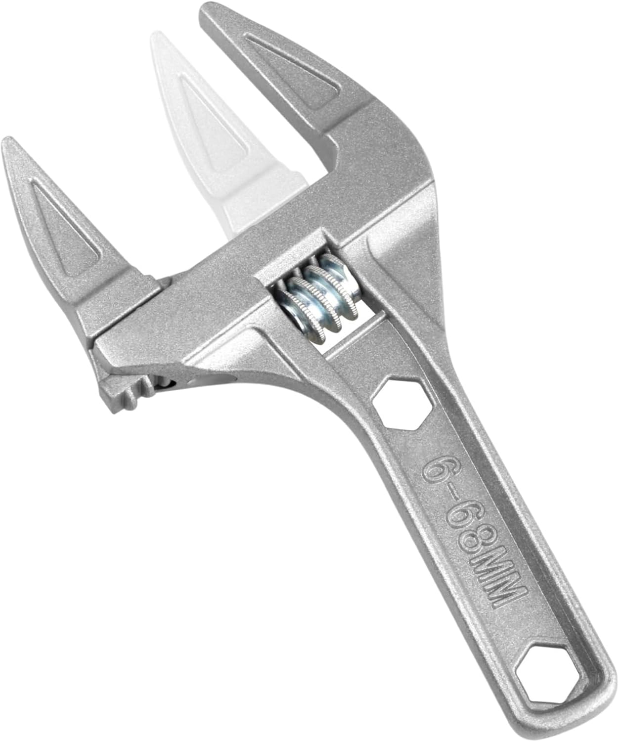 Adjustable Spanner Wrench 6-68mm Open-End Wide Jaw Spanners Wrenches Ultra-Thin Shifting Spanner Shank Plumber Bathroom Hand Tool Alloy