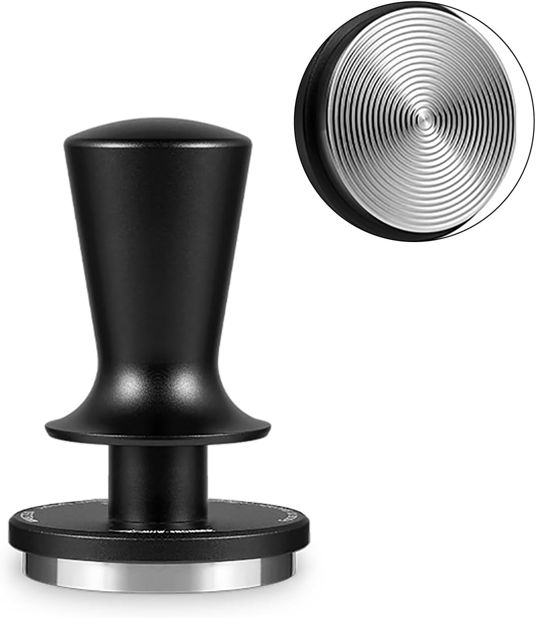 MHW-3BOMBER 58mm Coffee Tamper, Self-Leveling Espresso Tamper with 2-Spring Auto-Rebound, 58.35mm Tamper Tool for Espresso Machines, Barista Tool, T6101-OS