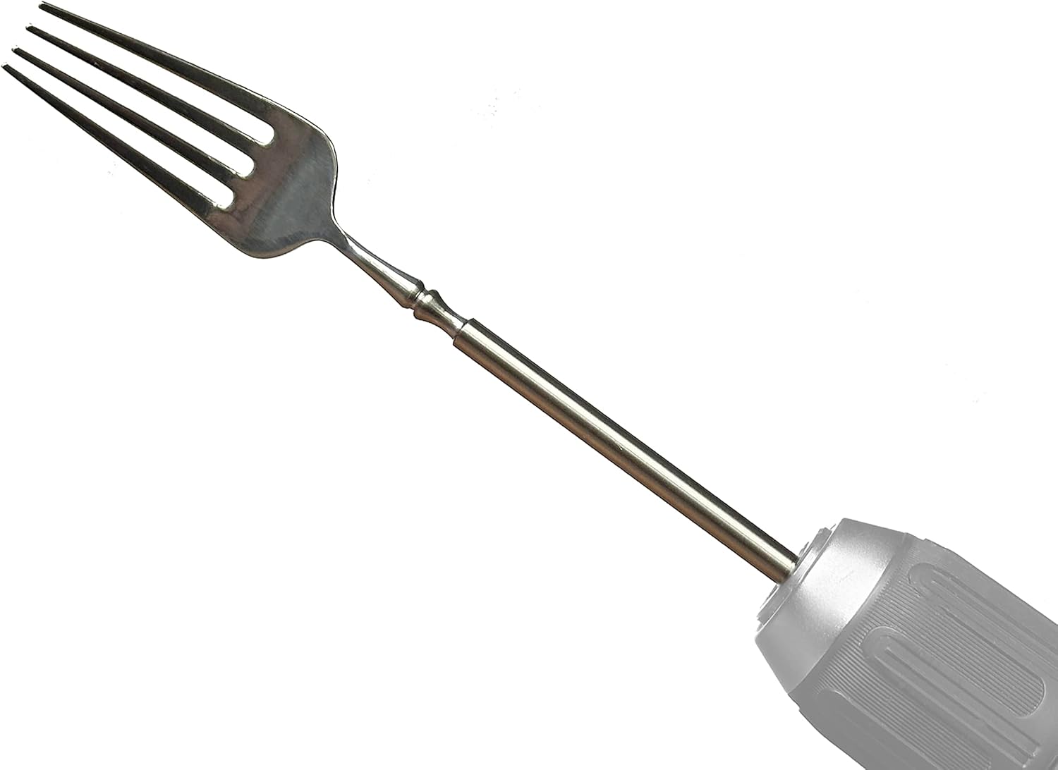 Fork Drill Bit Mixer - Spaghetti Spinner, Meat Shredder, Egg Beater, Mix Peanut Butter, Gag Gift