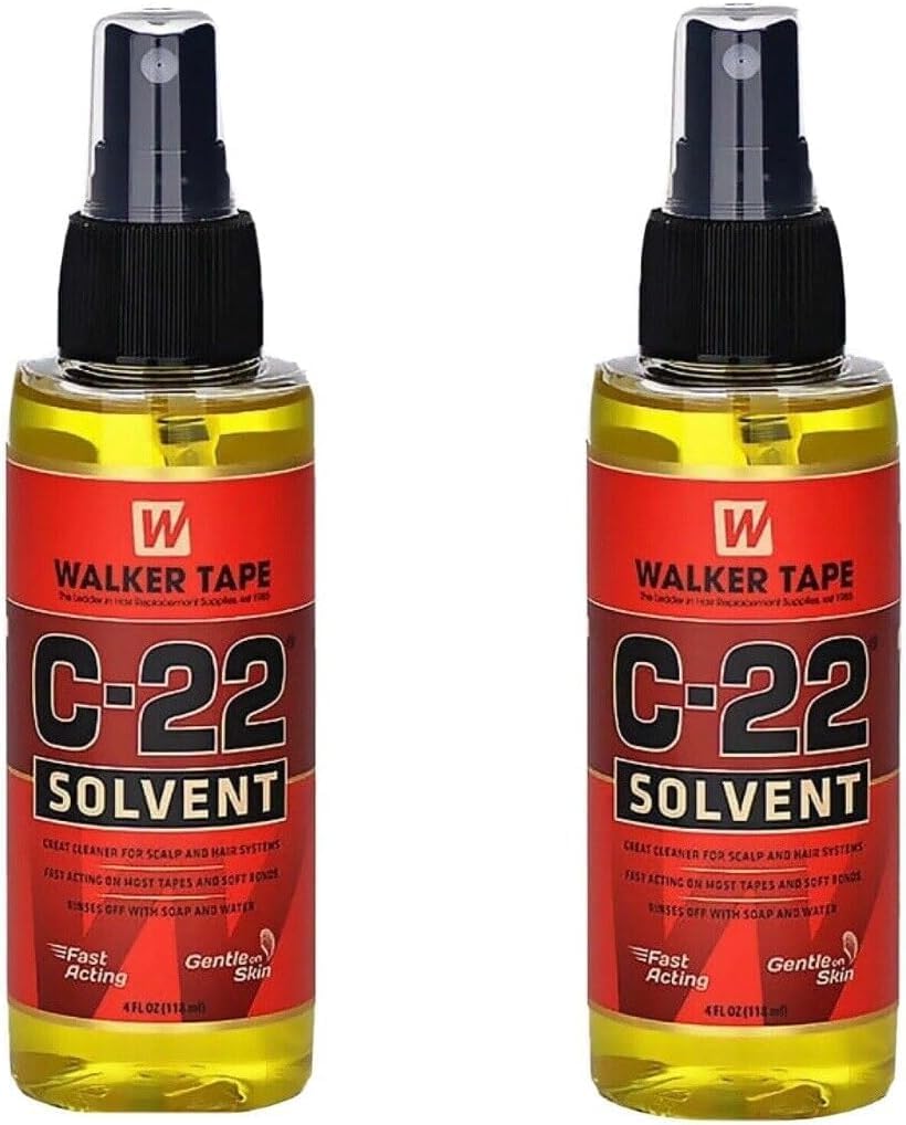2 x Walker Tape C-22 Solvent Wig Adhesive Remover 4fl oz Hair Replacement System (4oz)