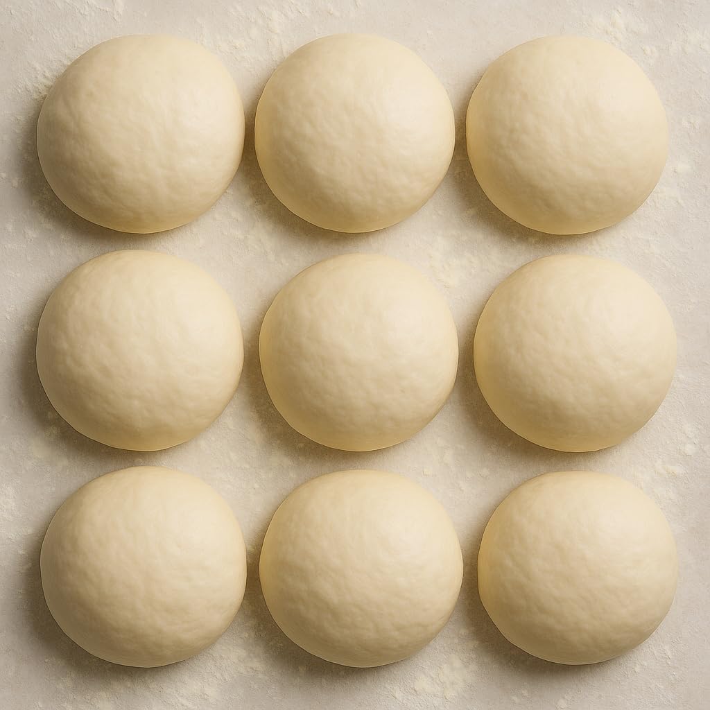 Fresh Made New York City Pizza Dough. 1 and a Quarter Pound Each - 10 Pack - All Natural Ingredients