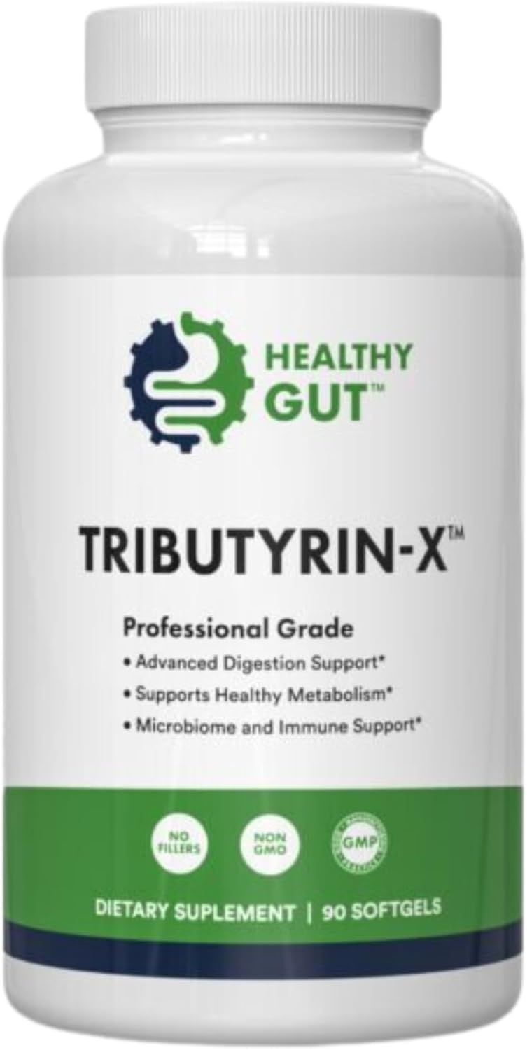Tributyrin-X | Histamine and Leaky Gut Support | 99% Pure w/Zero Odor | 90 Servings