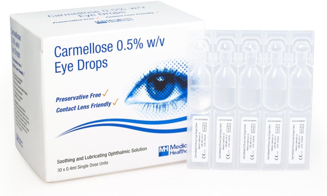 CARMELLOSE 0.5% w/v Eye Drops x 3 packs