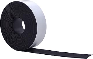 WOD MAG03-I Flexible Ultra-Thin Magnetic Tape Roll – 3/4 inch x 10 feet – Suitable Craft Magnets for DIY, Art Projects and Photos – Sticky Self Adhesive