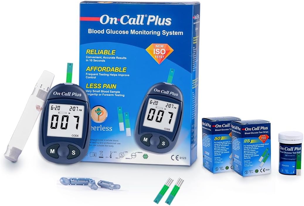 On Call Plus Blood Glucose Test Strips (50 Test Strips)