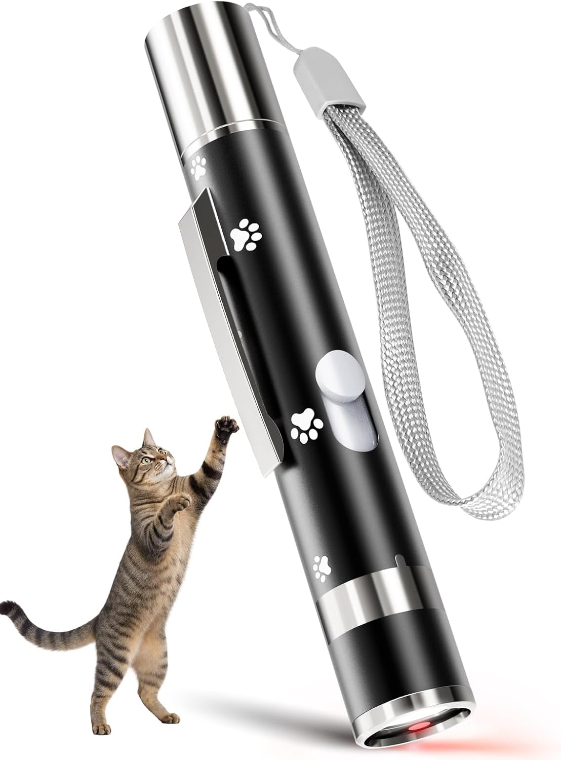 Cat Toy, Interactive USB Rechargeable Chase Toy for Indoor Pet Cat & Dogs
