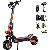 Electric Scooter for Adults 5600W Dual Motor Up to 52MPH, 60V 30Ah Battery Range to 60+ Miles, Fast E-Scooter with 11 inch Tubeless Off-Road Tires and a Removable Seat