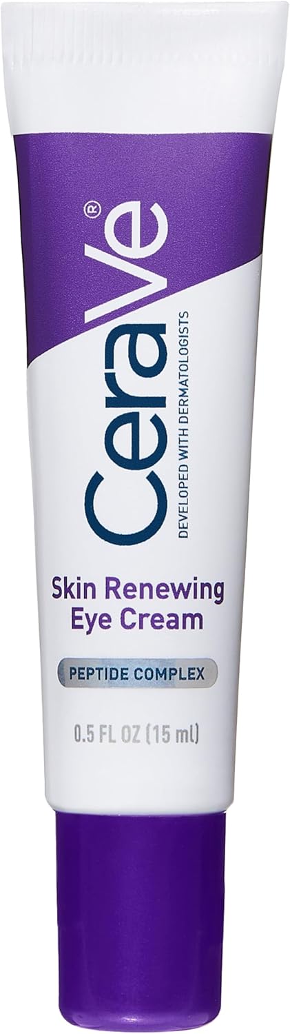 CeraVe Skin Renewing Eye Cream with Peptide Complex and Caffeine for Brighter, Smoother Eyes, 15 ml