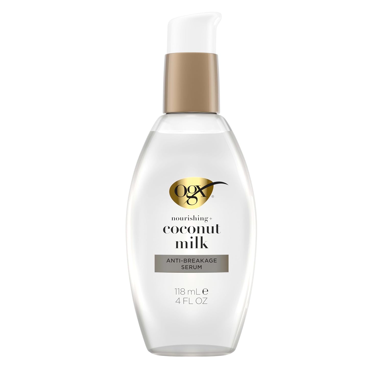 Nourishing + Coconut Milk Anti-Breakage Hair Serum for Strength & Shine, Leave-In Hair Treatment with Coconut Oil & Egg White Protein, Paraben & Sulfated-Surfactant Free, 2 Pack