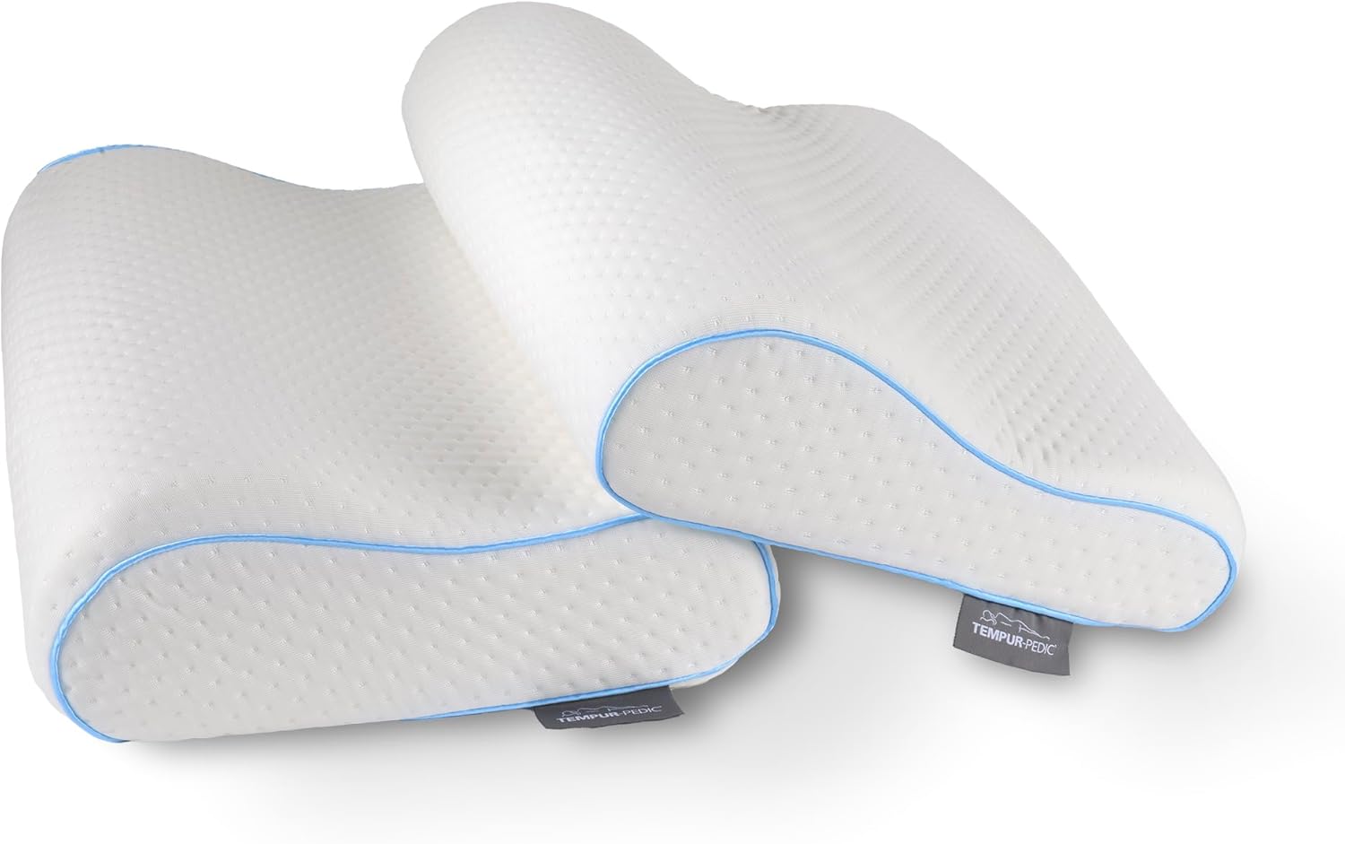 Tempur-Pedic TEMPUR-Neck™ + Cooling Pillow, Standard - Medium Profile - 2-Pack